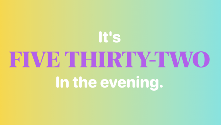 TextTime word clock app screenshot